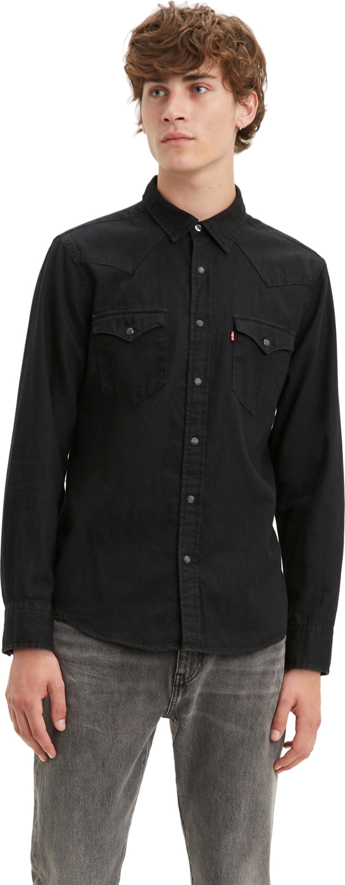 Джинсовая рубашка мужская Levi's Men Classic Western Shirt черная S