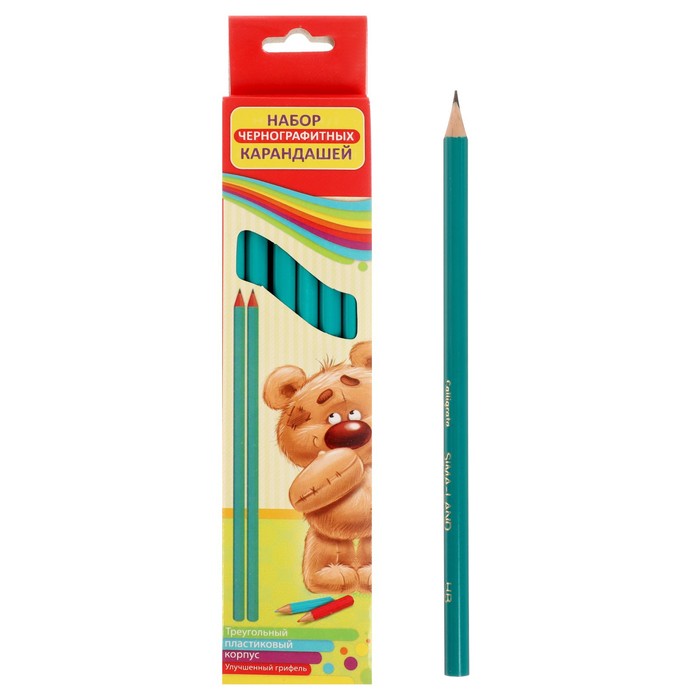 

Карандаш чернографитный, CALLIGRATA, зелёный пластиковый, НВ, (24шт.)