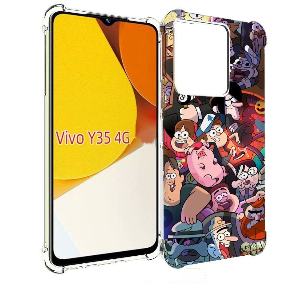 

Чехол MyPads гравити-фолз для Vivo Y35 4G 2022 / Vivo Y22, Прозрачный, Tocco