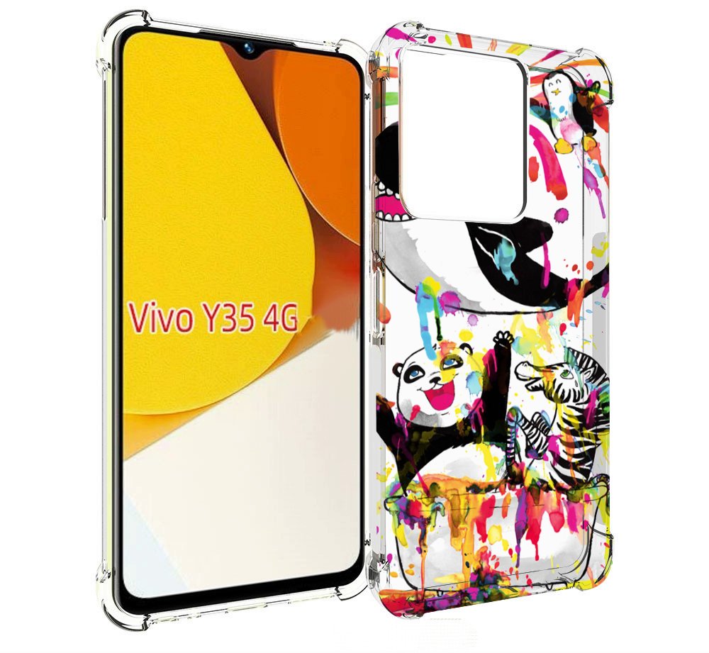 

Чехол MyPads Хиппи кит для Vivo Y35 4G 2022 / Vivo Y22, Прозрачный, Tocco