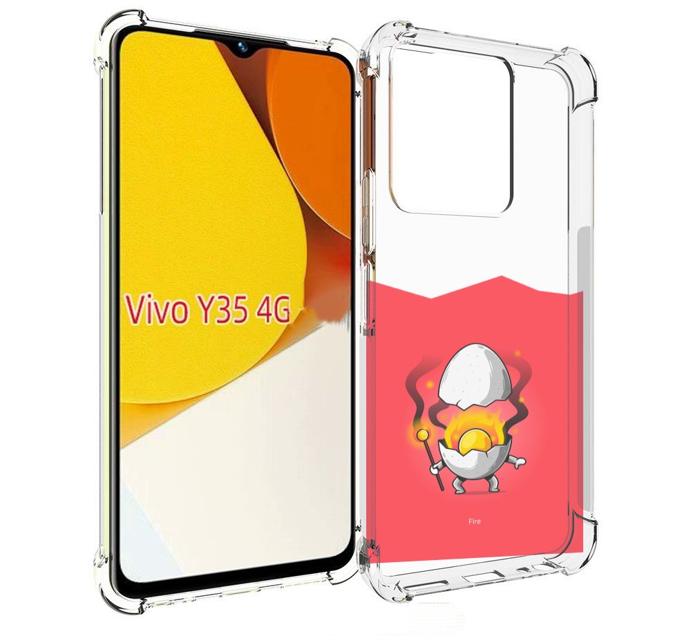

Чехол MyPads горелое яйцо для Vivo Y35 4G 2022 / Vivo Y22, Прозрачный, Tocco