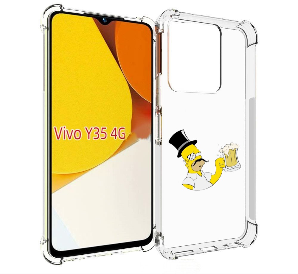 

Чехол MyPads гомер-с-напитком для Vivo Y35 4G 2022 / Vivo Y22, Прозрачный, Tocco