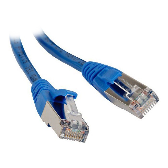 Кабель витая пара патч-корд Hyperline PC-LPM-STP-RJ45-RJ45-C5e-5M-LSZH-BL 5.0m