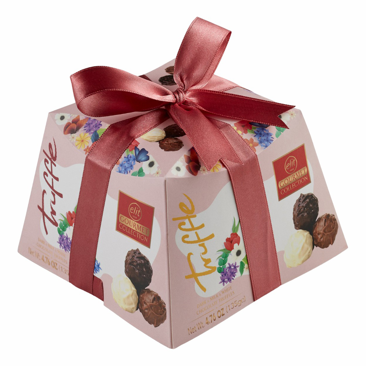 

Конфеты шоколадные Elit 1924 Premium Collection темный-молочный-рубиновый 225 г