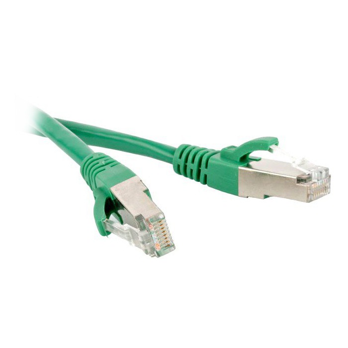 фото Кабель витая пара патч-корд hyperline pc-lpm-stp-rj45-rj45-c5e-5m-lszh-gn 5.0m