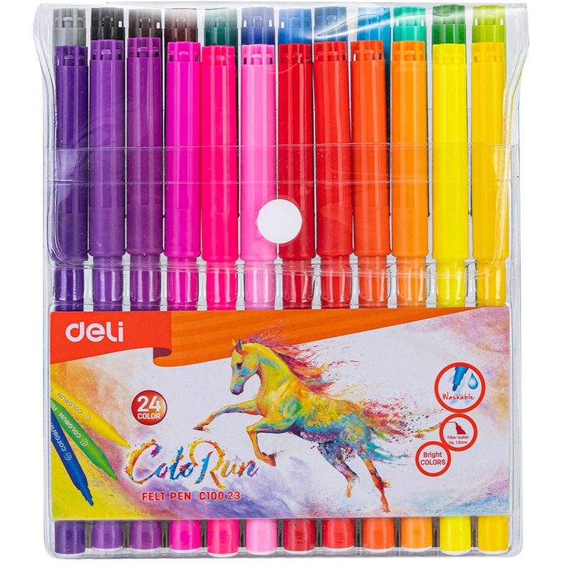 Фломастеры Deli ColoRun 24 цвета 613₽