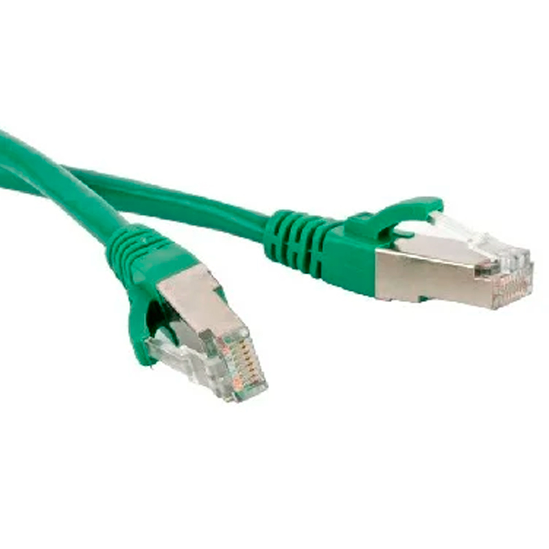 

Кабель Hyperline RJ45-RJ45 вилка-вилка 2м (PC-LPM-STP-RJ45-RJ45-C5e-2M-LSZH-GN) зеленый