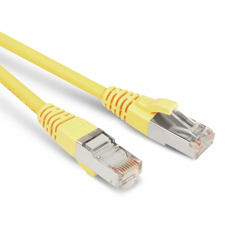 Кабель витая пара патч-корд Hyperline PC-LPM-STP-RJ45-RJ45-C5e-1.5M-LSZH-YL 1.5m