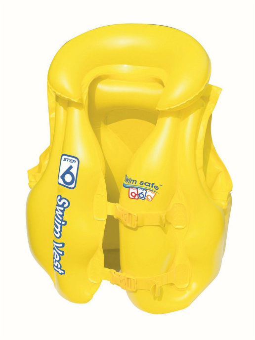 Жилет надувной Bestway 32034 Swim Safe, ступень B, желтый 30842 надувной спасательный жилет summertime swim vest s желтый
