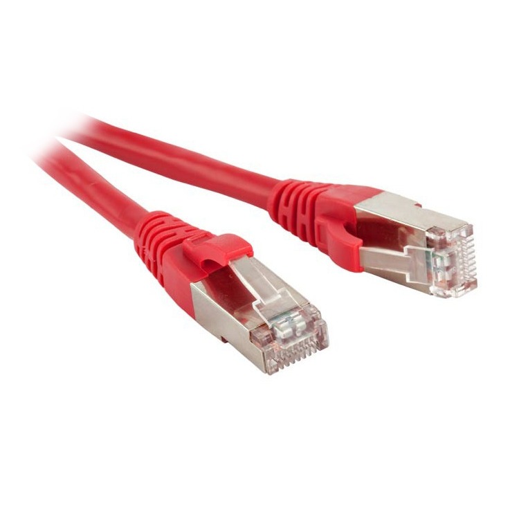 фото Кабель витая пара патч-корд hyperline pc-lpm-stp-rj45-rj45-c5e-1m-lszh-rd 1.0m