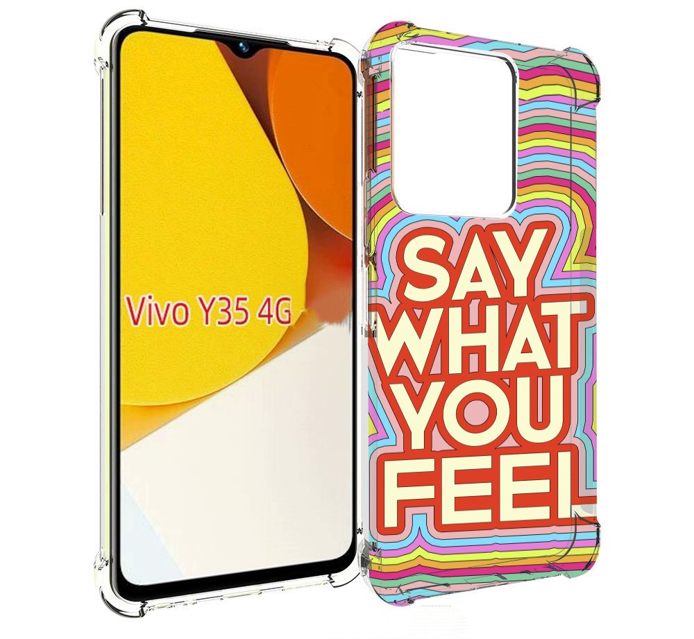 

Чехол MyPads говори то что чувствуешь для Vivo Y35 4G 2022 / Vivo Y22, Прозрачный, Tocco