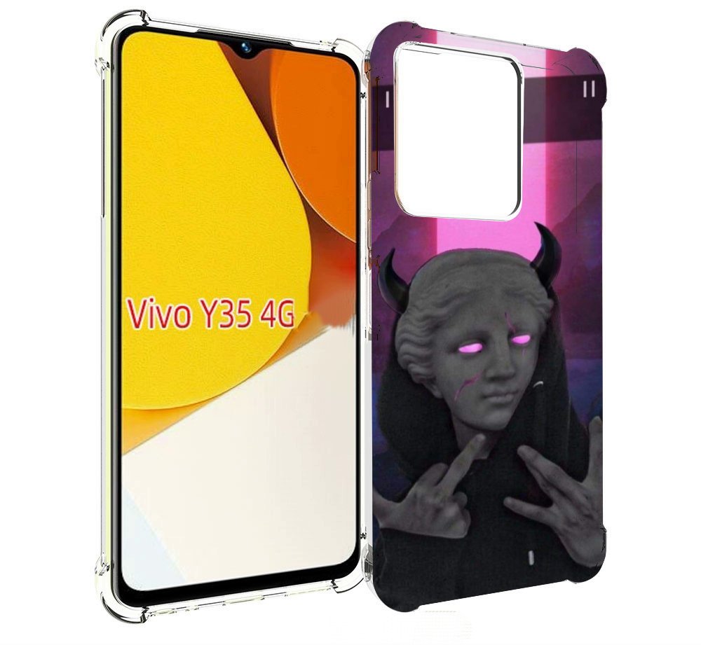 

Чехол MyPads глитч-статуя для Vivo Y35 4G 2022 / Vivo Y22, Прозрачный, Tocco