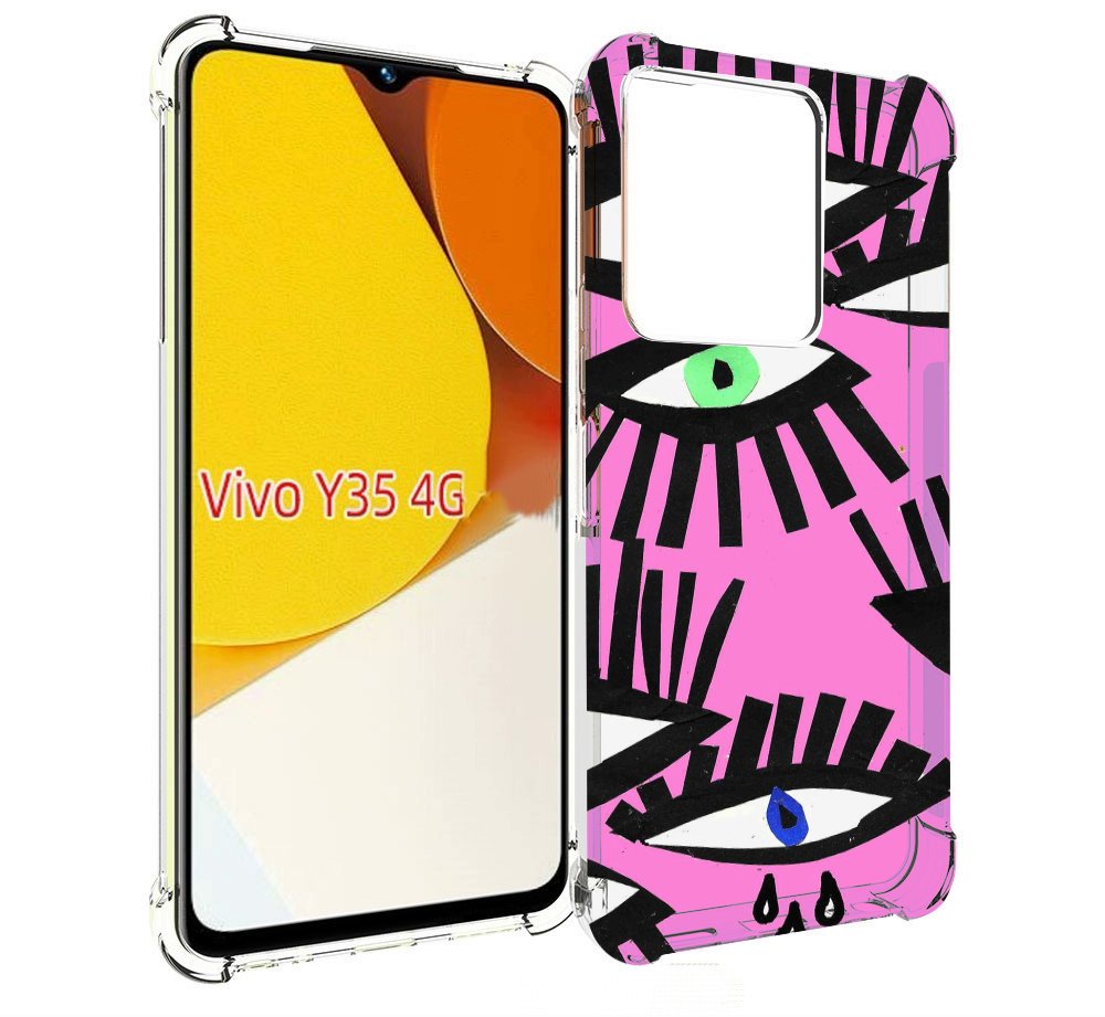 

Чехол MyPads глазки абстракция для Vivo Y35 4G 2022 / Vivo Y22, Прозрачный, Tocco
