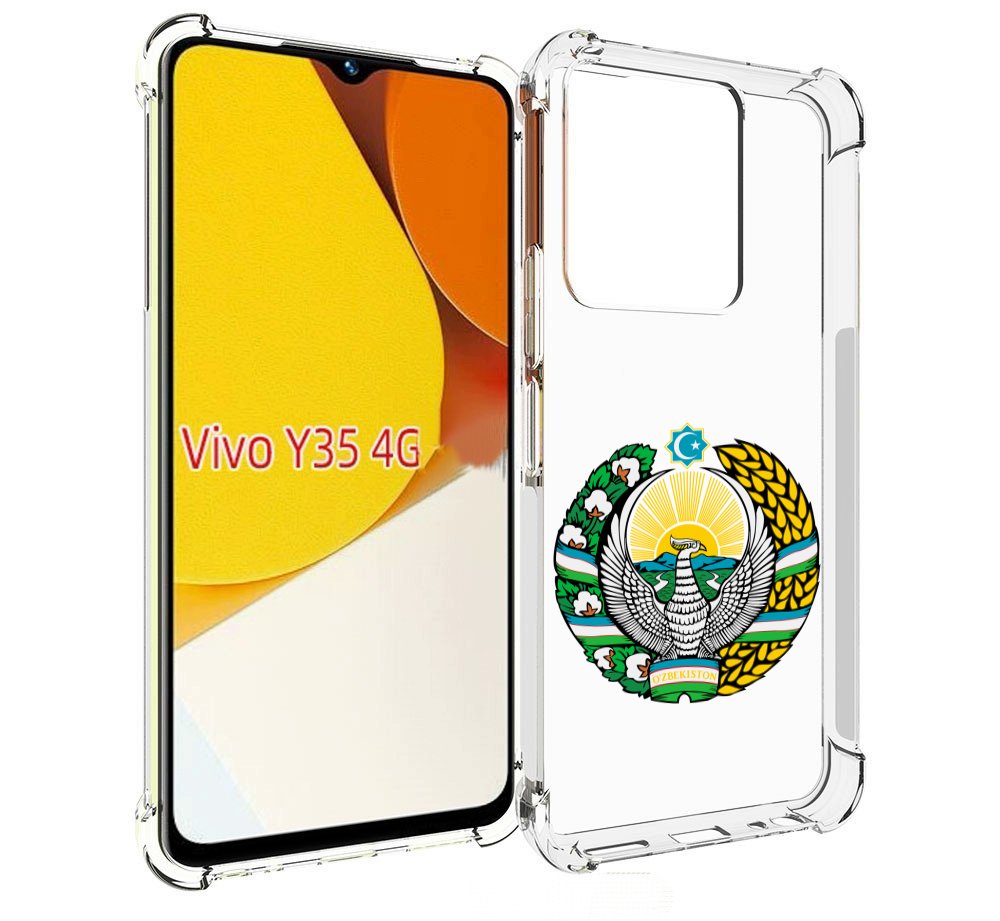 

Чехол MyPads герб-узбекистана для Vivo Y35 4G 2022 / Vivo Y22, Прозрачный, Tocco