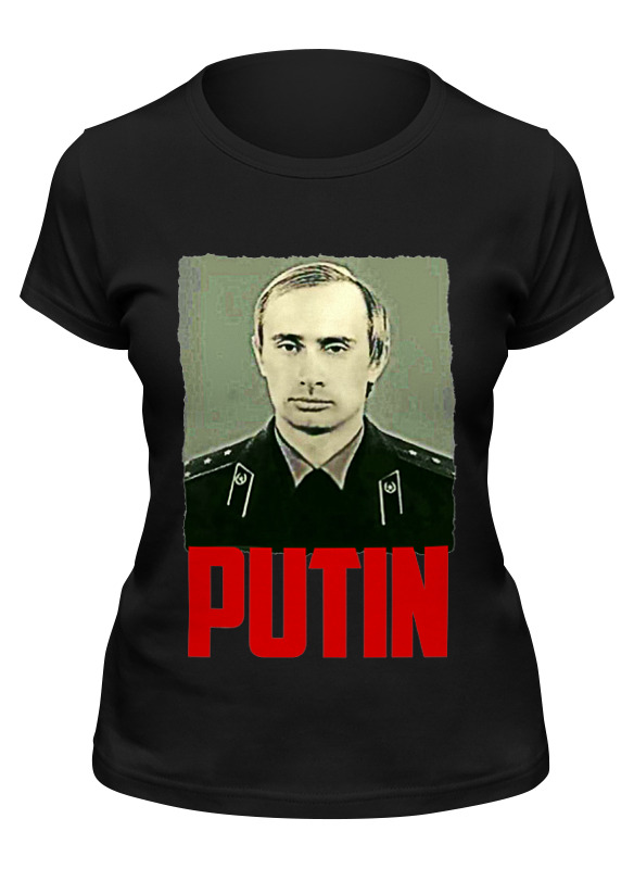 

Футболка женская Printio Putin черная S, Черный, Putin