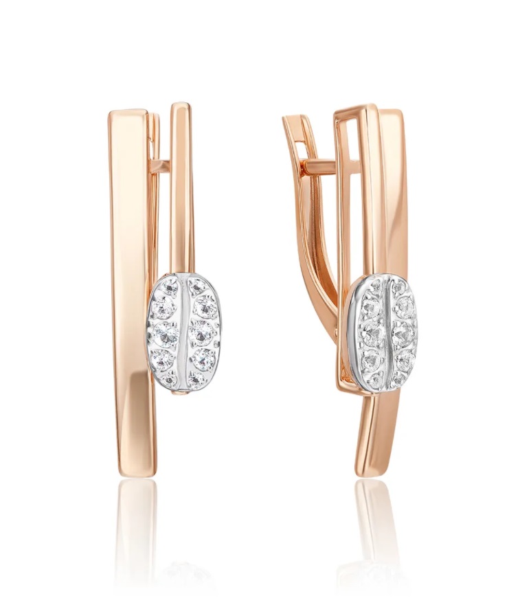 

Серьги из комбинированного золота с топазом PLATINA jewelry 02-4924-00-201-1111, 02-4924-00-201-1111