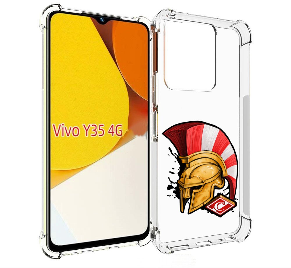 

Чехол MyPads ФК спартак шлем для Vivo Y35 4G 2022 / Vivo Y22, Прозрачный, Tocco