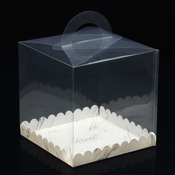 

Коробка-сундук Present for you, 20 х 20 х 20 см 5 шт., Белый;серый
