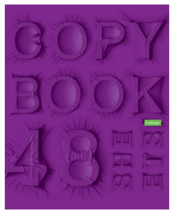 

Тетрадь общая в линию Hatber Eco LettersFabric, 48 л., 1 шт.