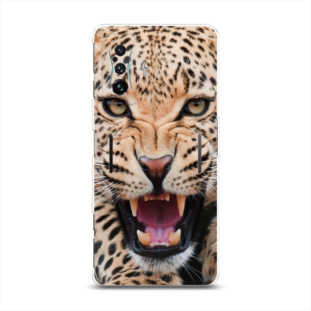 

Чехол на Xiaomi Redmi K50 GE "Леопард 3d", Бежевый;черный, 314350-6
