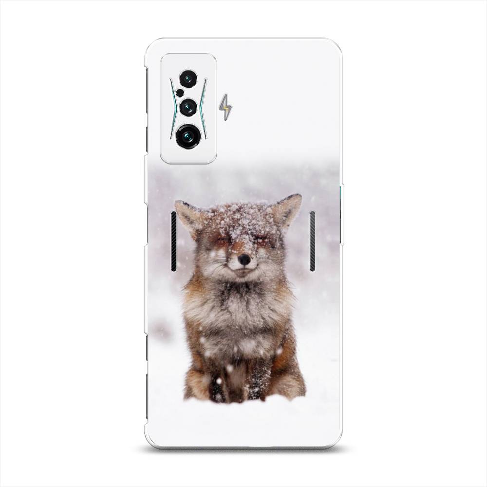 

Чехол на Xiaomi Redmi K50 GE/Poco F4 GT "Зимняя лиса", Белый;серый;коричневый, 314350-1