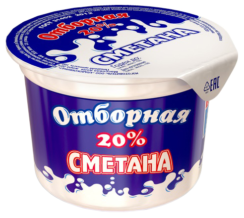 

Сметана Хладокомбинат Отборная 20% 200 г
