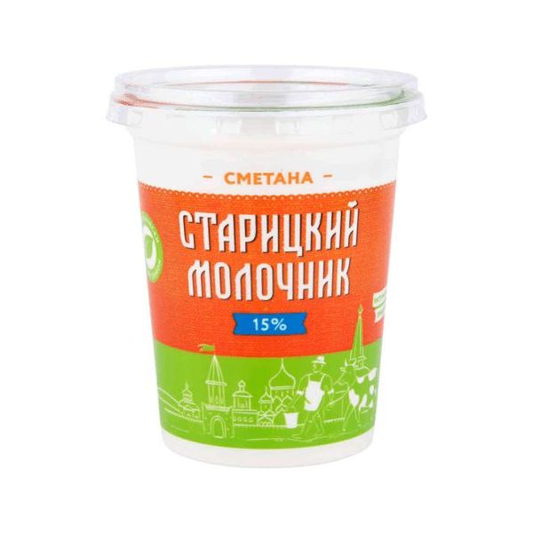 

Сметана Старицкий Молочник 15% 400 г