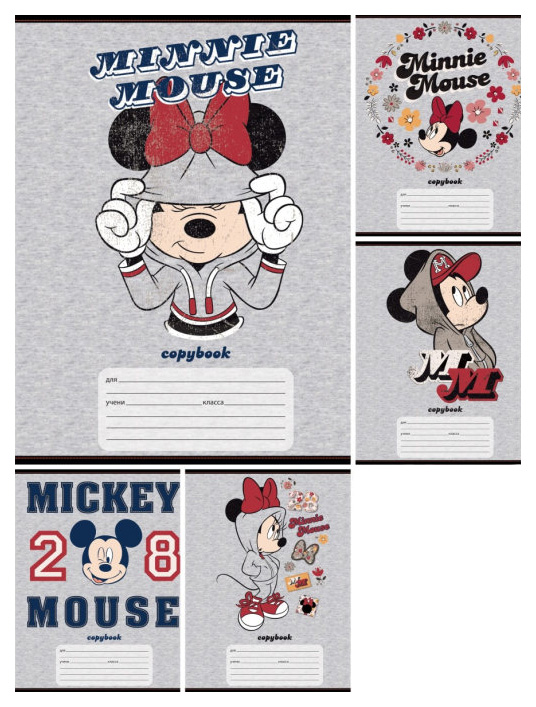

Тетрадь Hatber Disney Микки Маус в клетку A5 18 листов