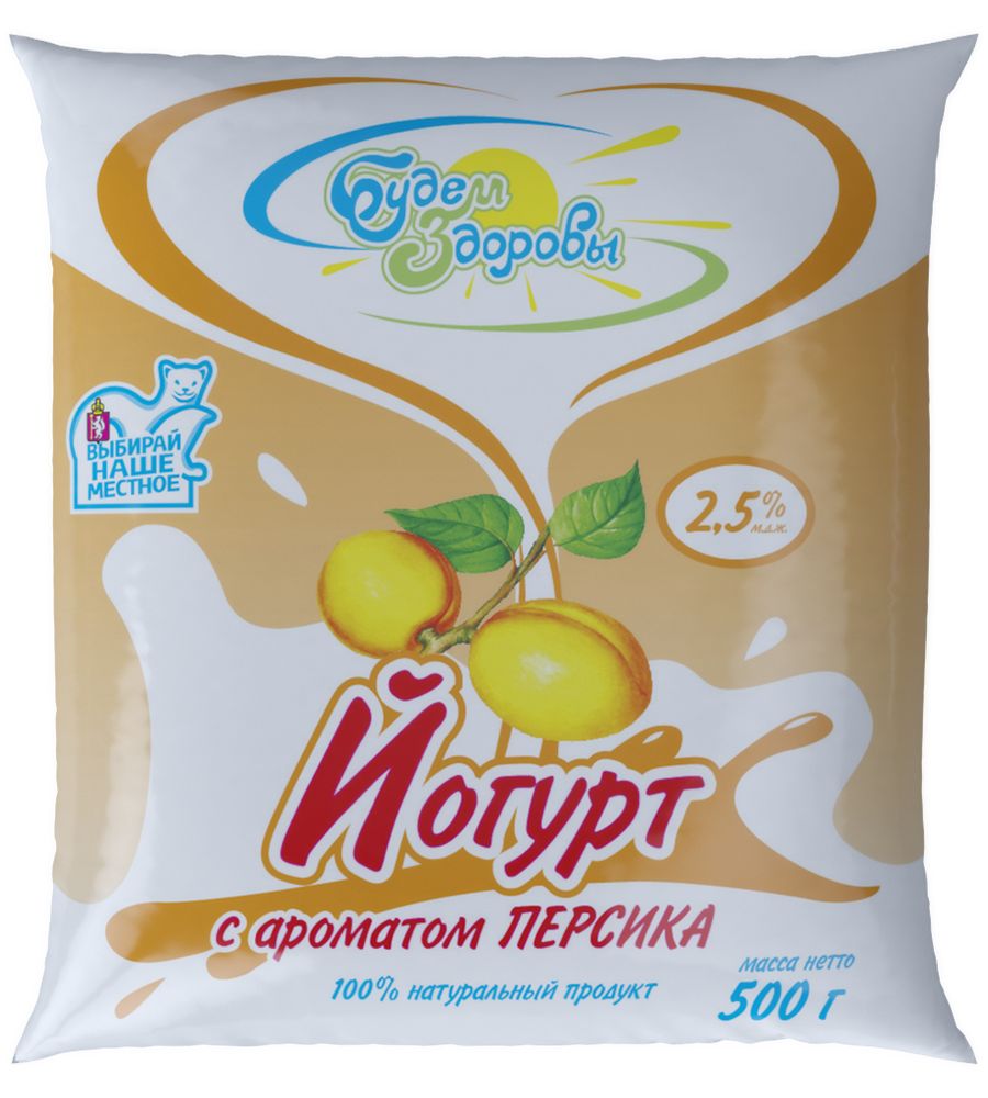 

Йогурт молочный Милкоф аромат персик 2,5% 400 г