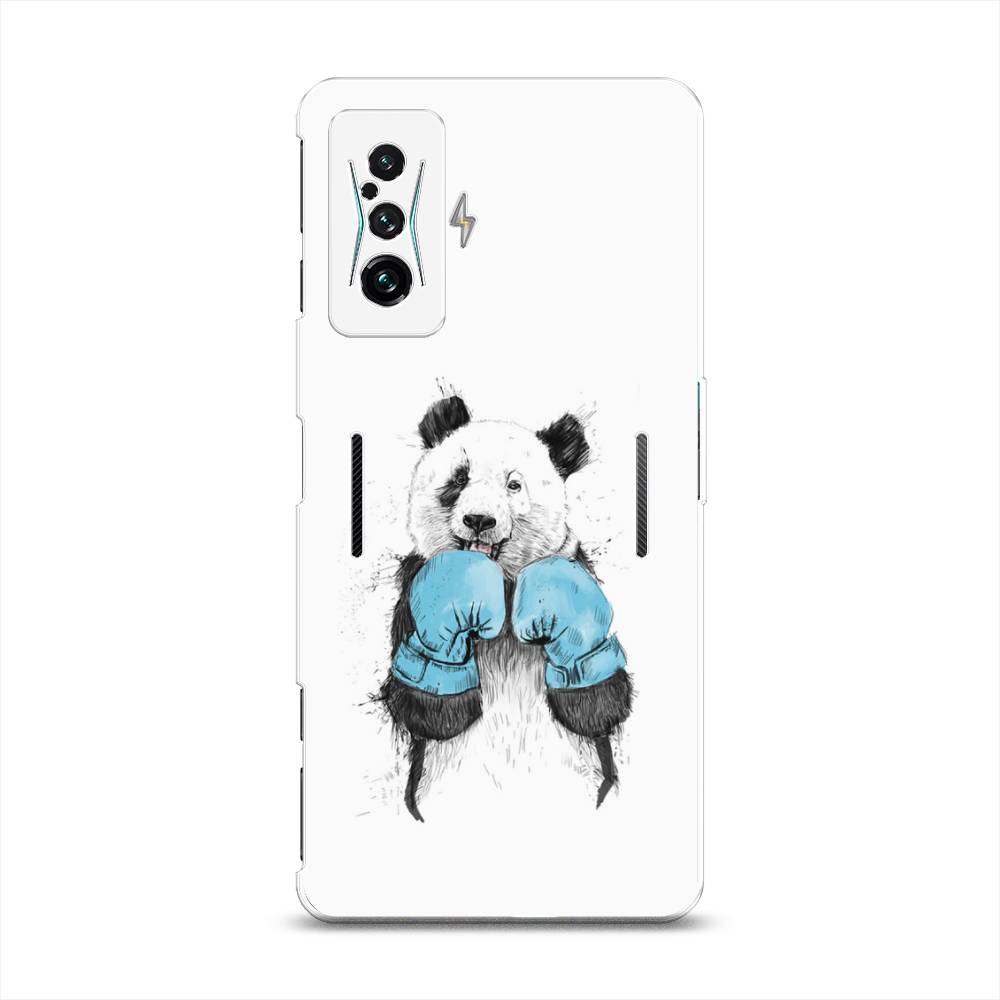 

Чехол на Xiaomi Redmi K50 GE "Панда боксер", Голубой;белый;серый, 314350-1