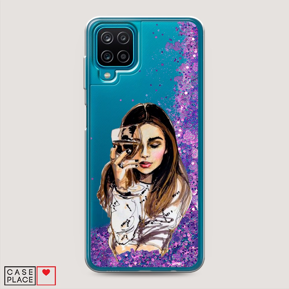 

Чехол Awog на Samsung Galaxy A12 / Самсунг A12 "Девушка с бокалом", Разноцветный, 2101692-1