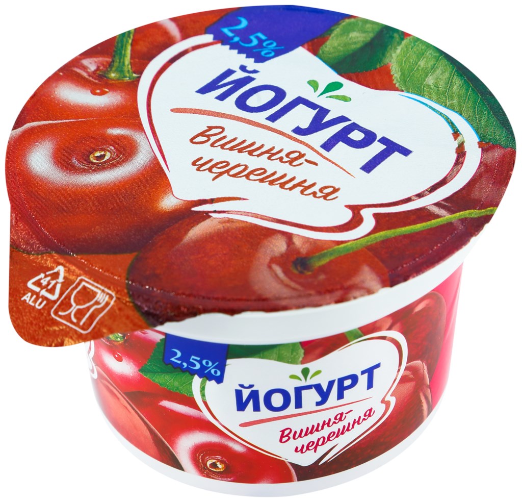 

Йогурт Лента Вишня-черешня 2,5% 170 г