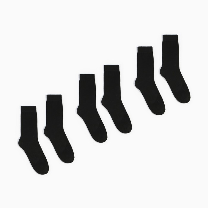 Комплект носков мужских Happy Frensis 9601812 черных 27-29