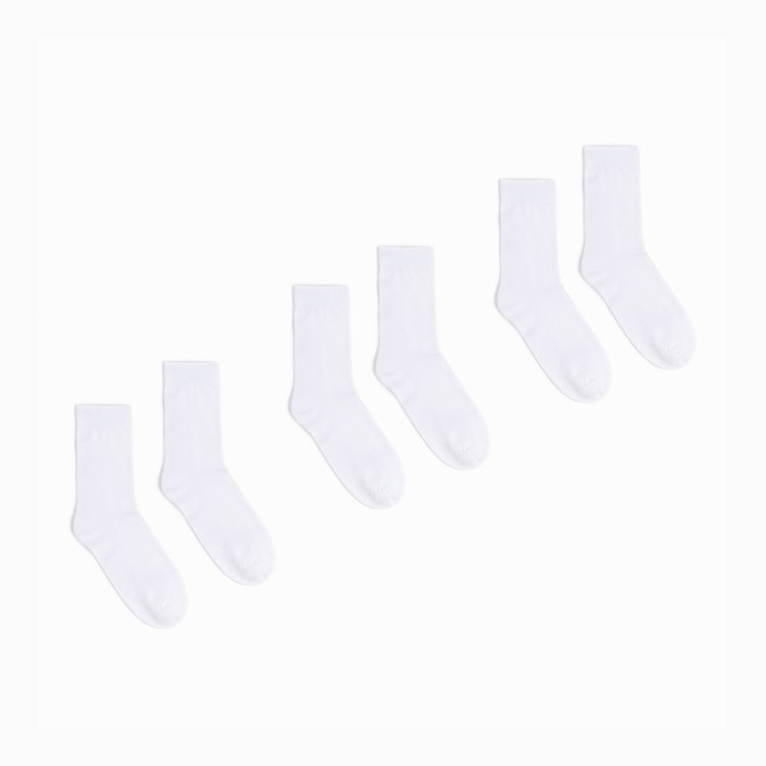 Комплект носков мужских Happy Frensis 9601812 белых 27-29