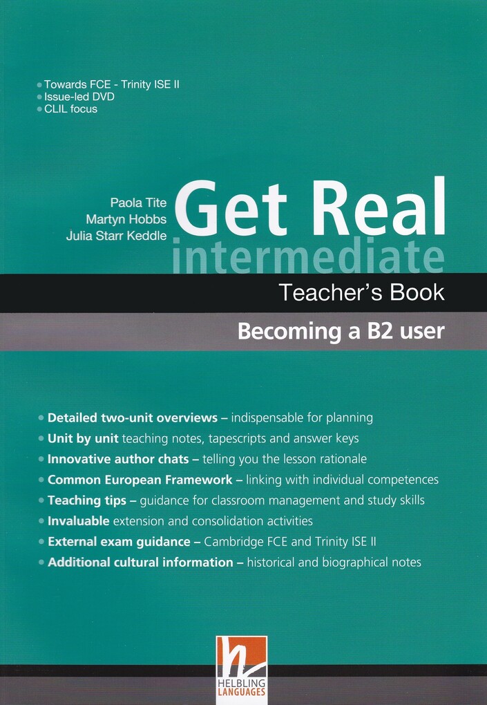 

Get Real Intermediate Teacher`s Pack + 3 CDs + DVD, 9788895225043