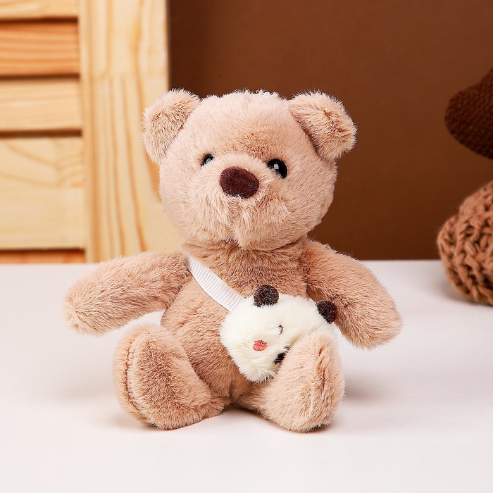 

Мягкая игрушка «Медвежонок», 11 см, цвета МИКС, Коричневый