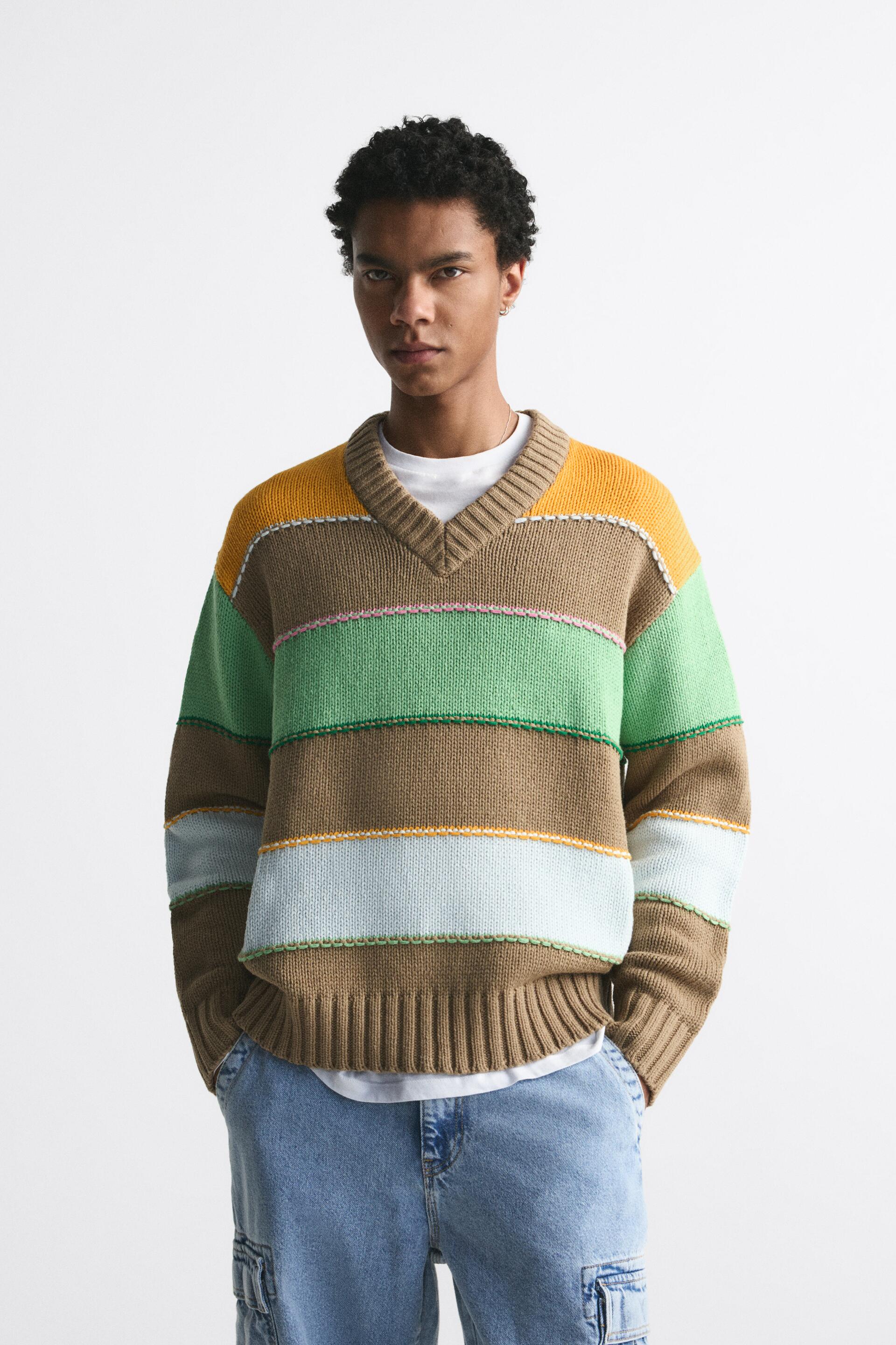 

Пуловер мужской ZARA 03390400 коричневый M (доставка из-за рубежа), 03390400