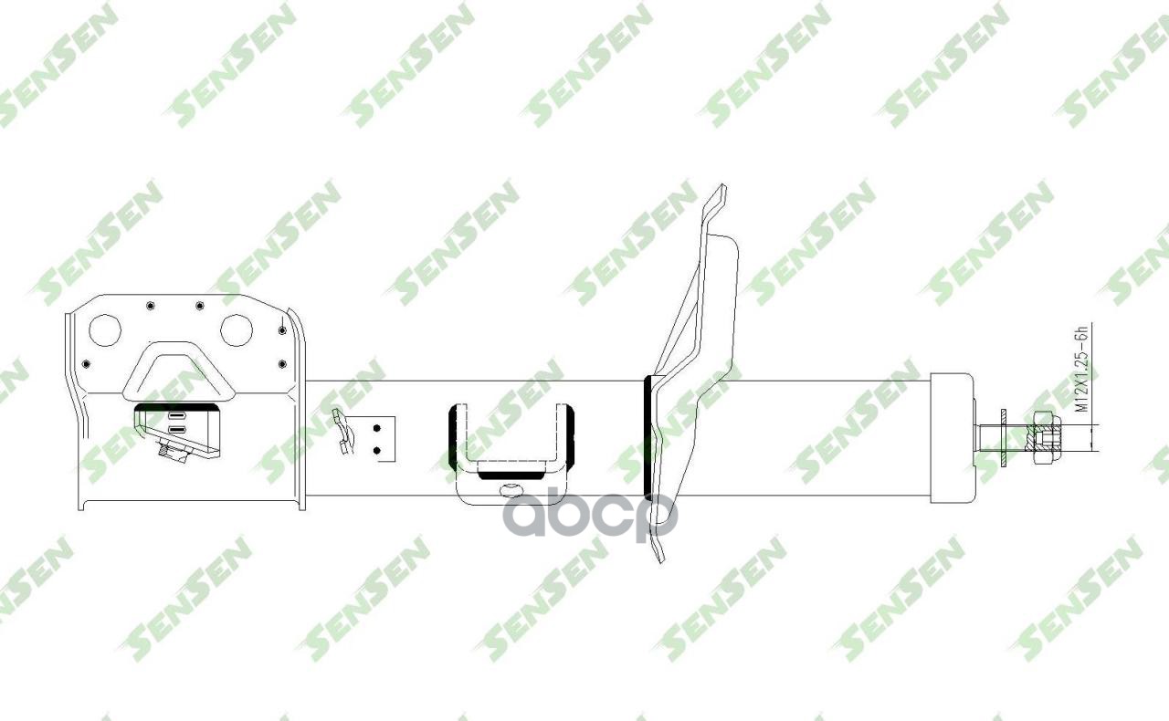 

SENSEN Амортизатор передний правый GAS Suzuki SX4 1.5/1.6/1.9D 06>, 42141549