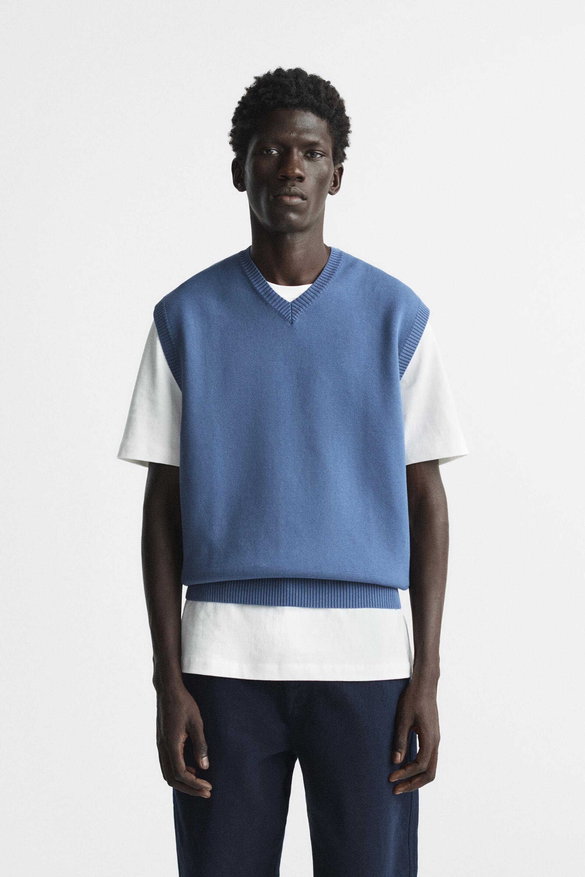 

Жилет мужской ZARA 03332403 синий M (доставка из-за рубежа), 03332403