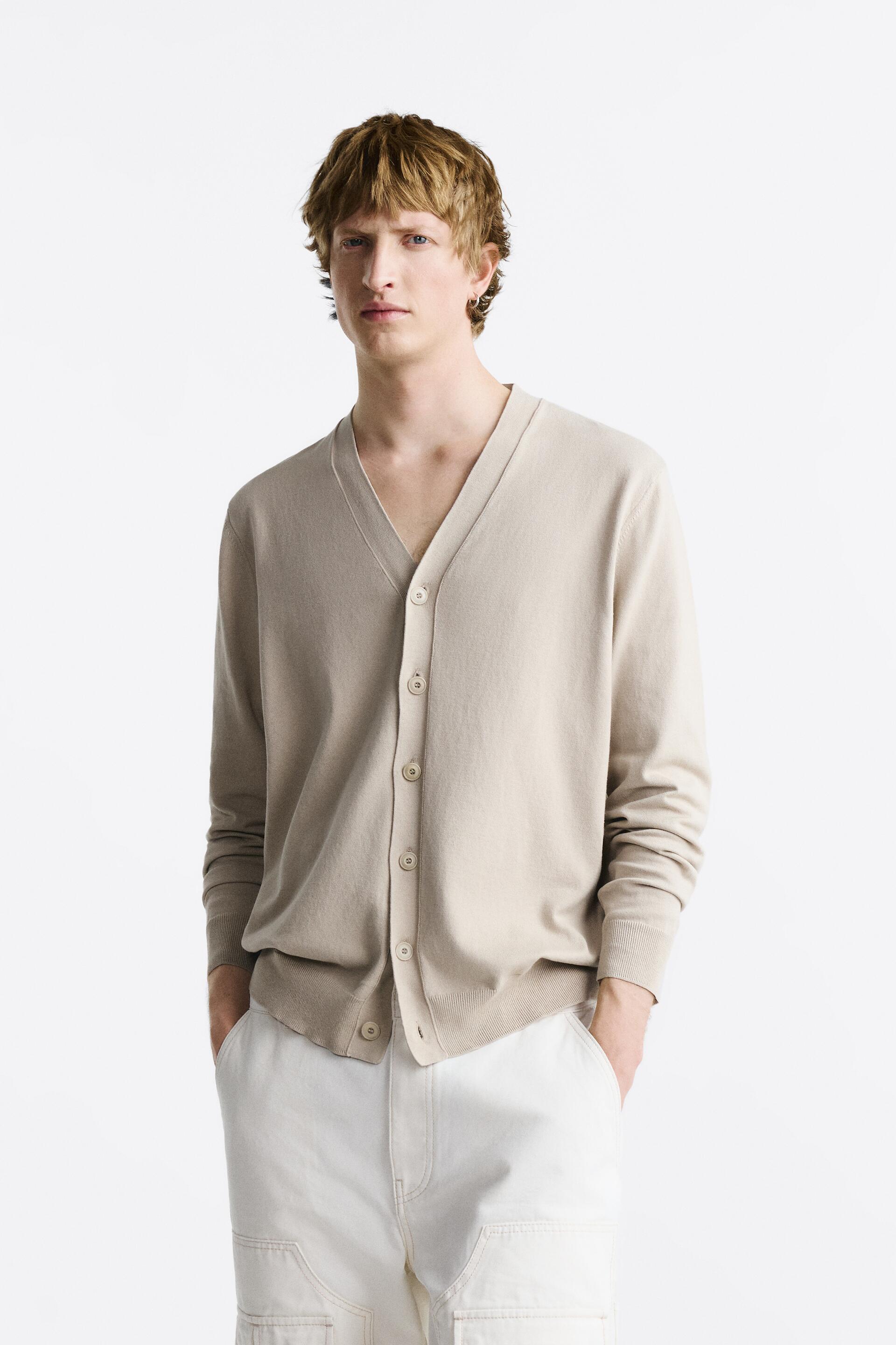 

Кардиган мужской ZARA 03332400 коричневый XL (доставка из-за рубежа), 03332400