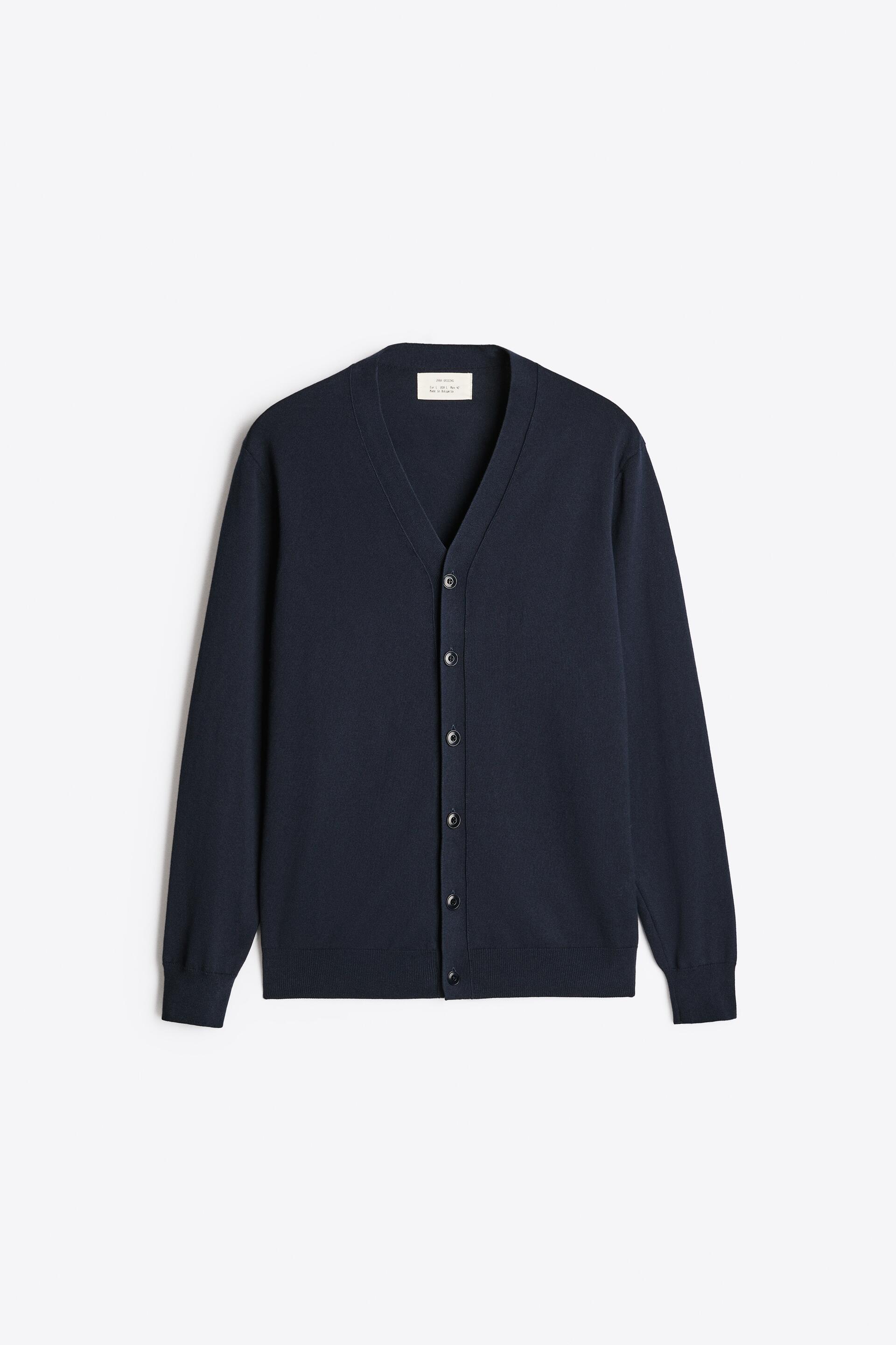 

Кардиган мужской ZARA 03332400 синий S (доставка из-за рубежа), 03332400