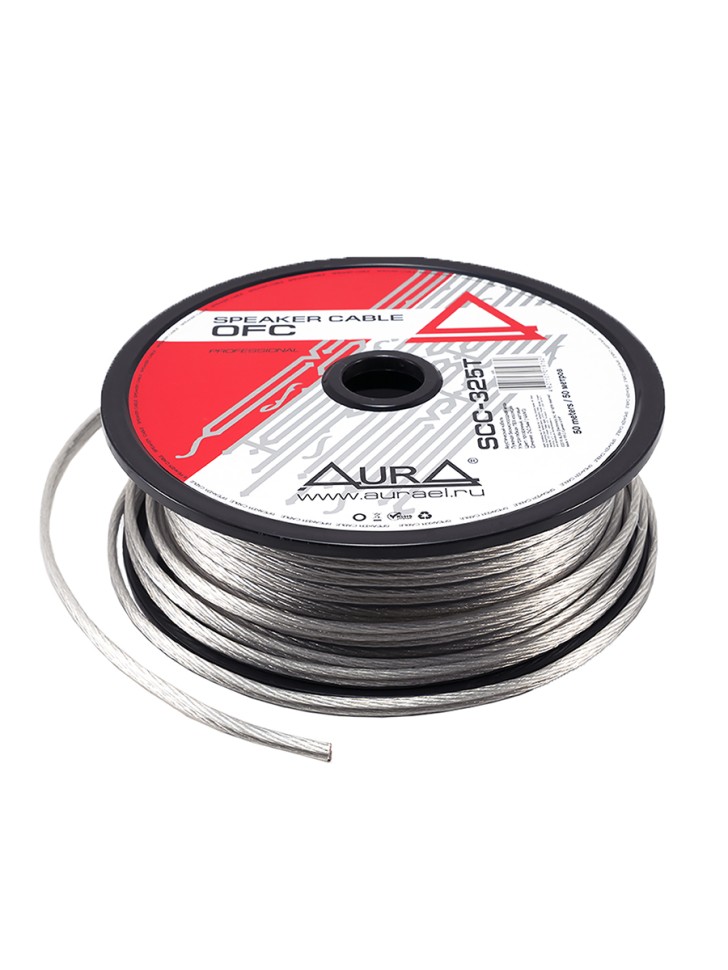 

Кабель автомобильный AuRa акустический SCC-325T 2*2.5mm (14Ga) 1м