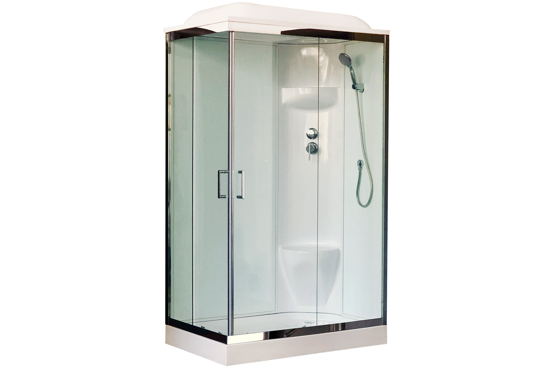 

Душевая кабина Royal Bath HP 120х80 RB8120HP6-WT-CH-R задняя стенка Белая, HP