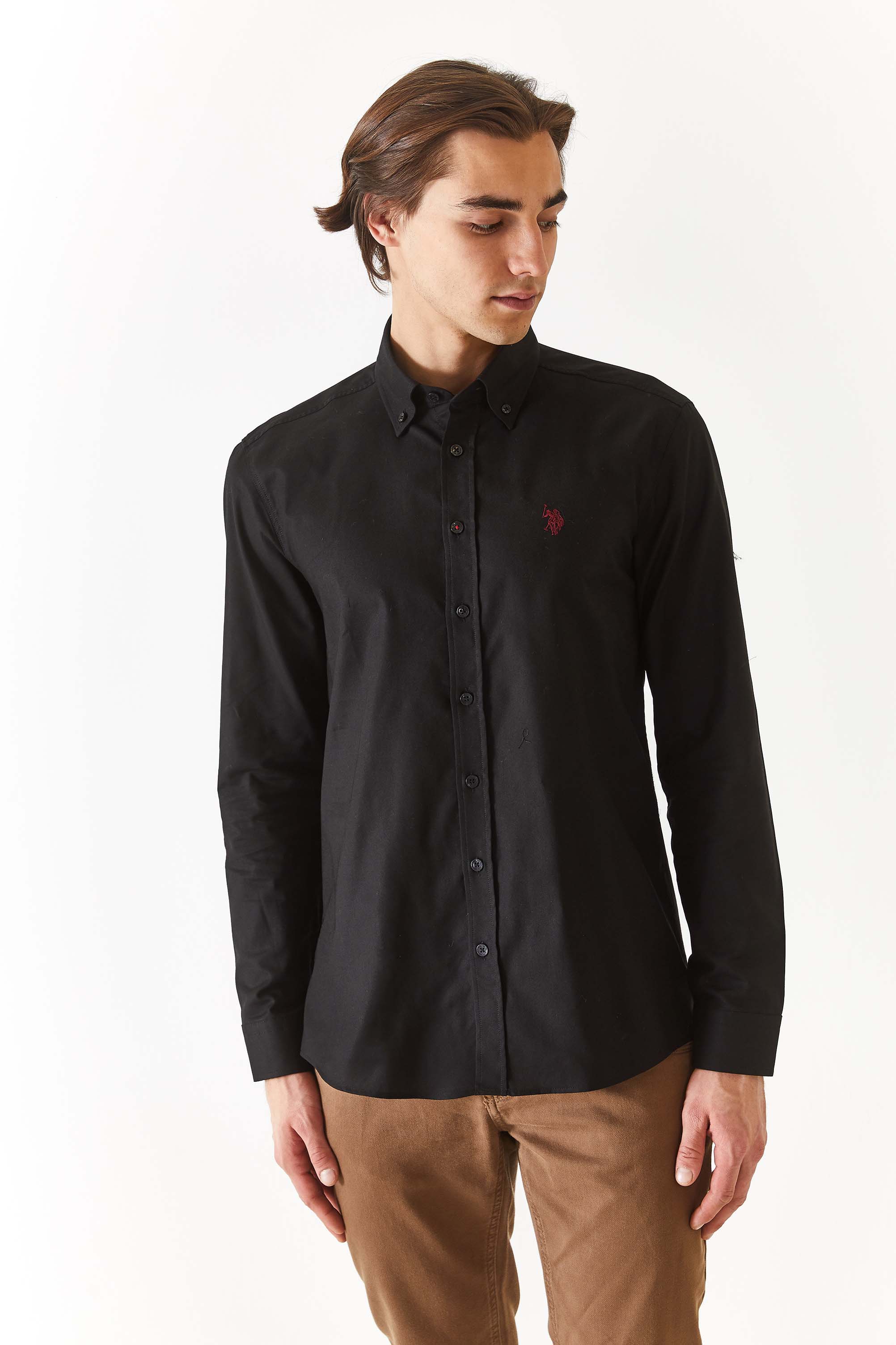 

Рубашка мужская U.S. POLO Assn. G081SZ0040CEDRO023K черная M, Черный, G081SZ0040CEDRO023K