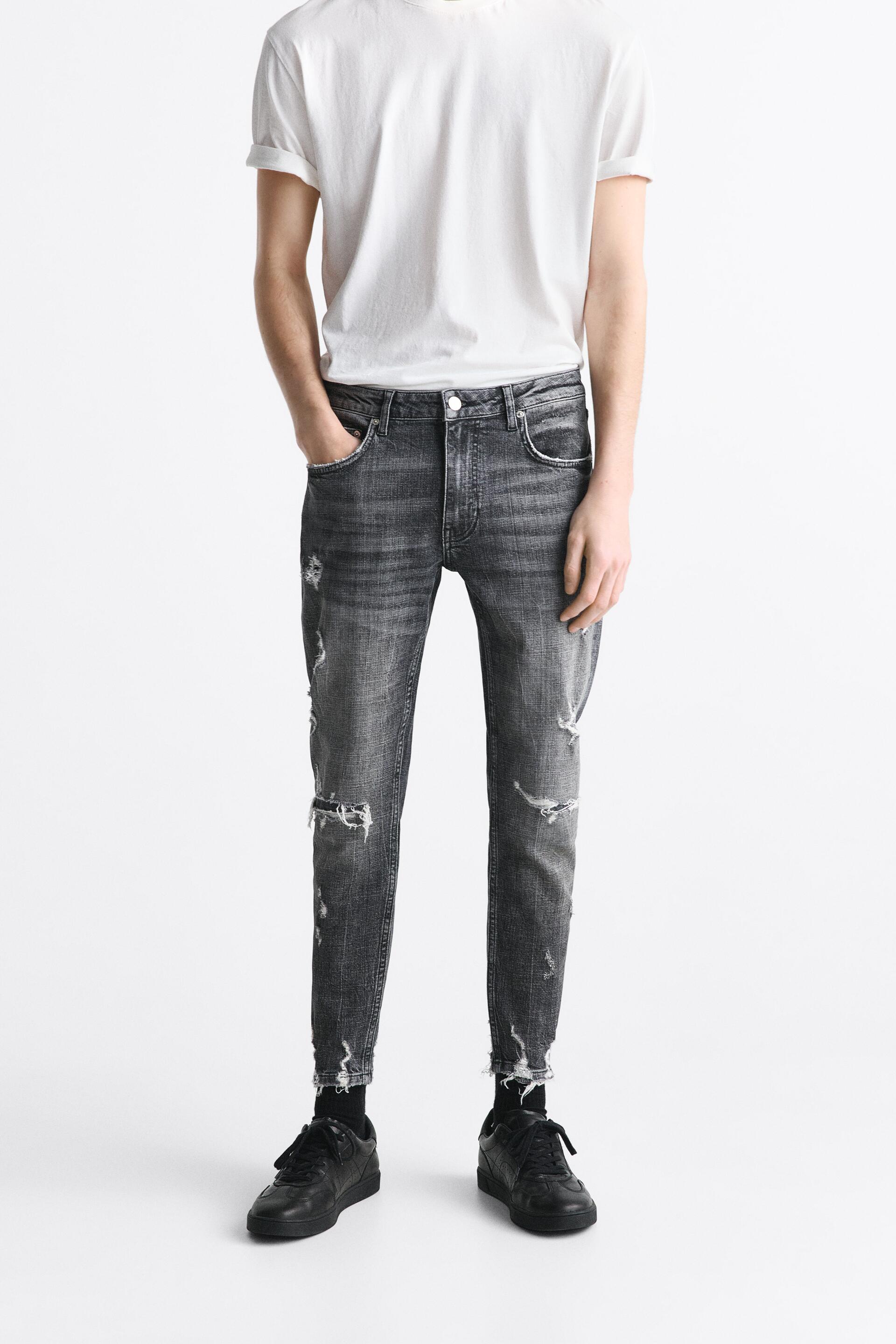 

Джинсы мужские ZARA 03175403 серые 46 RU (доставка из-за рубежа), Серый, 03175403