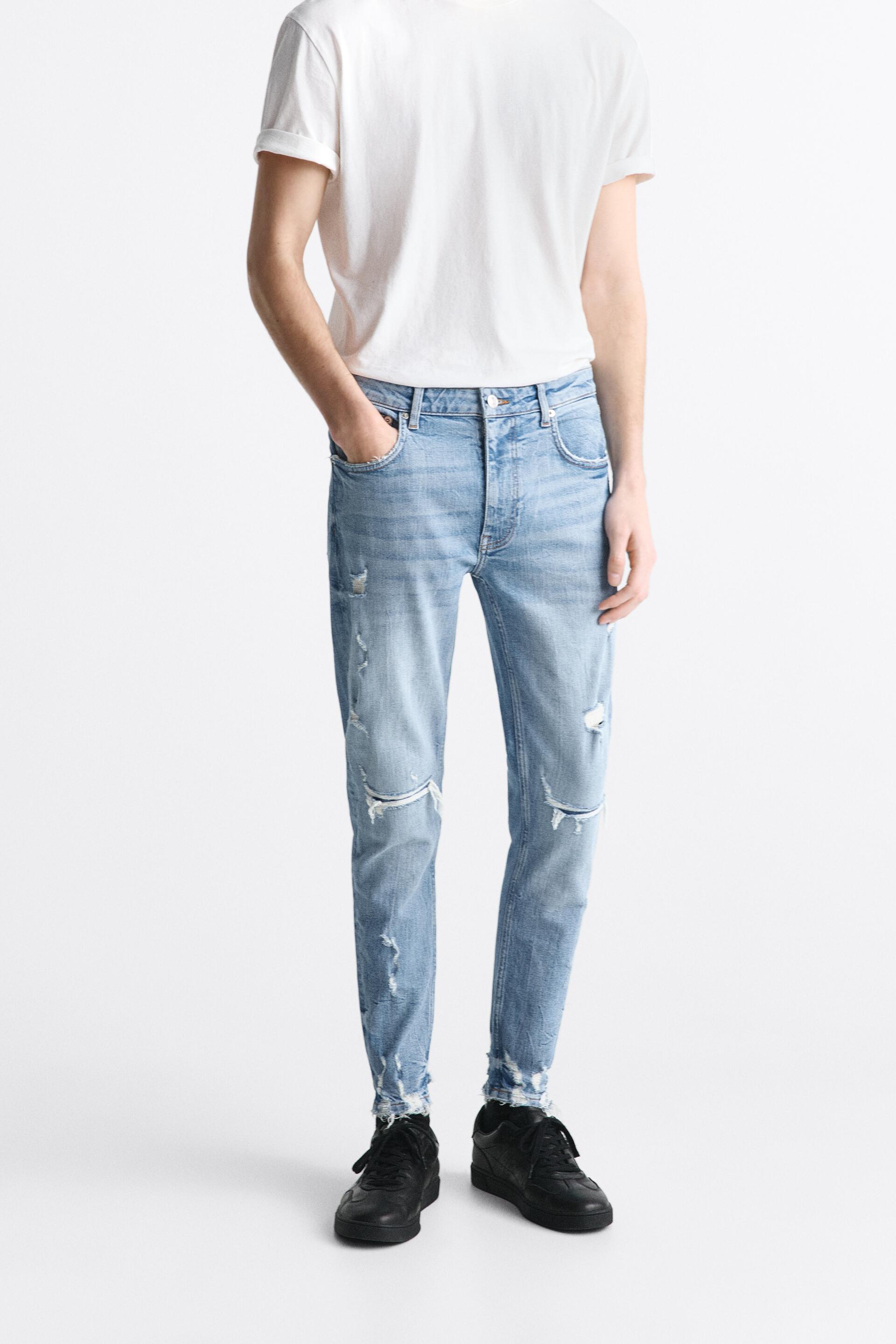 

Джинсы мужские ZARA 03175400 синие 40 (доставка из-за рубежа), Синий, 03175400