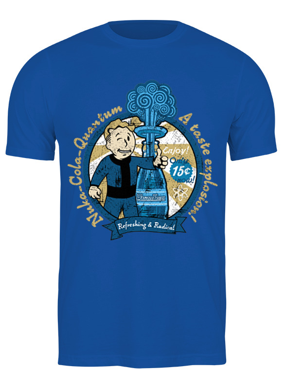 

Футболка мужская Printio Fallout синяя 2XL, Синий, Fallout