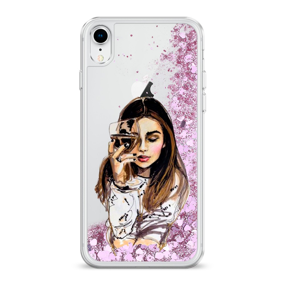 

Чехол Awog на Apple iPhone XR (10R) / Айфон XR (10R) "Девушка с бокалом", 12094-1