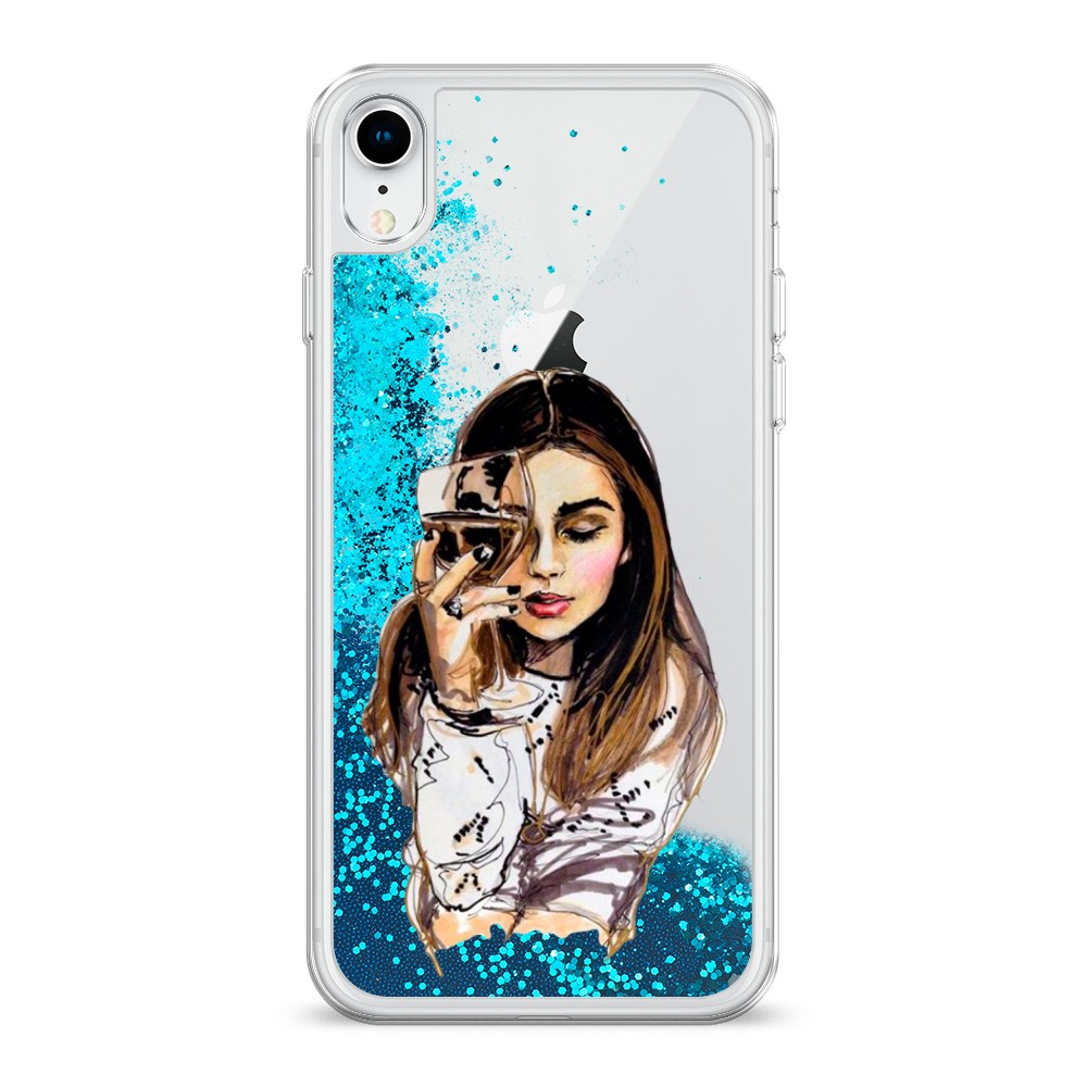 

Чехол Awog на Apple iPhone XR (10R) / Айфон XR (10R) "Девушка с бокалом", Разноцветный, 12093-1