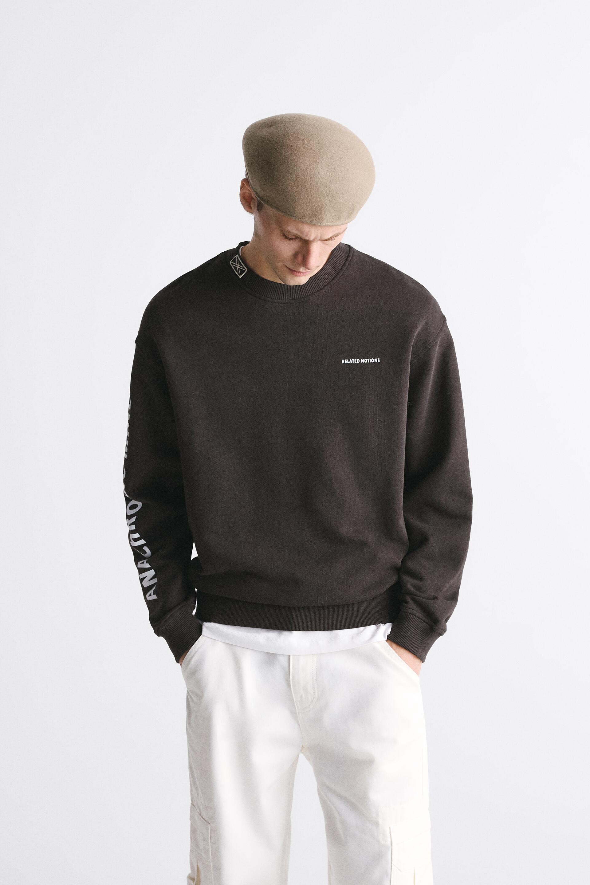 

Свитшот мужской ZARA 03037450 серый L (доставка из-за рубежа), 03037450